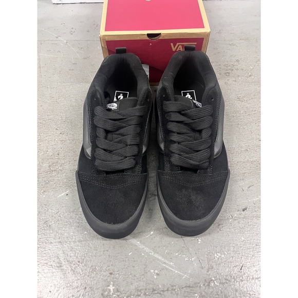 Vans Knu Skool Black/Black Skate Shoes Unisex Mens 12 Women\'s 13.5 VN009QCBKA